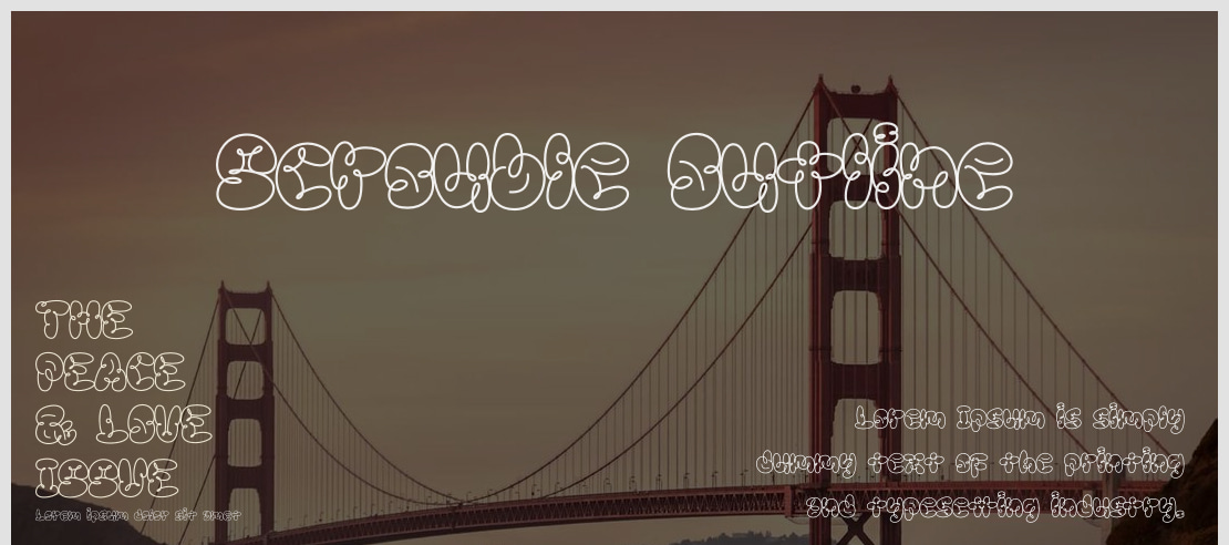 Scrouble Outline Font