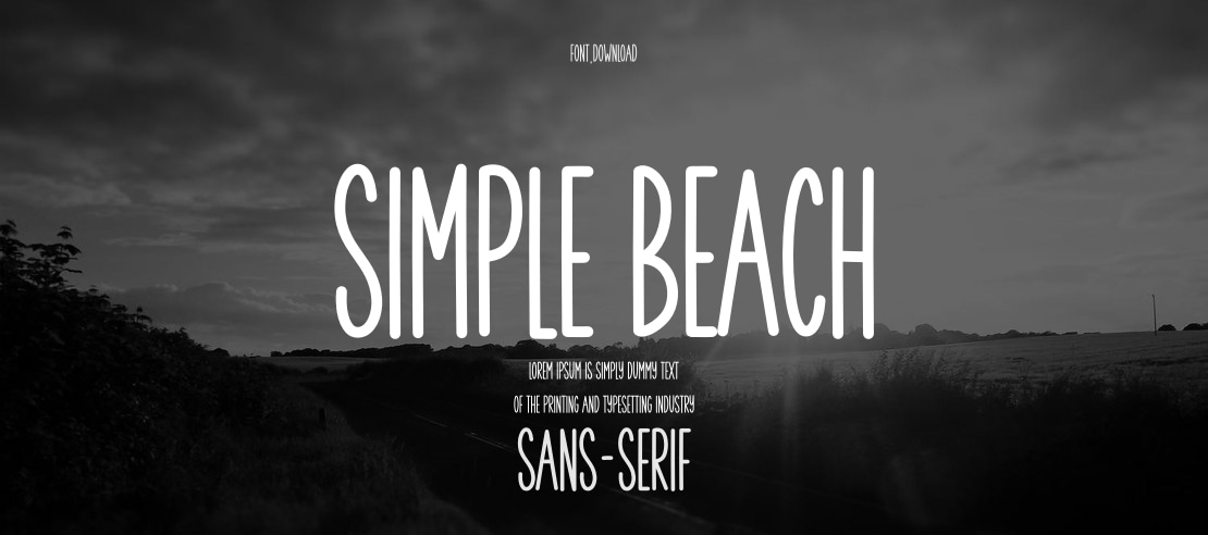 Simple Beach Font