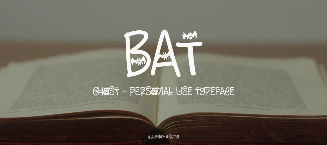 Bat Ghost - Personal Use Font