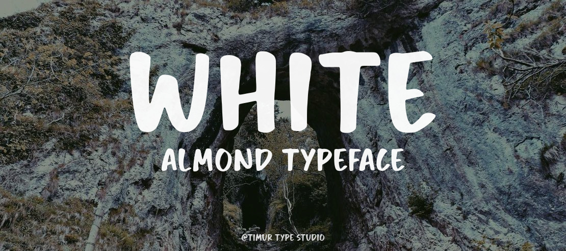 White Almond Font