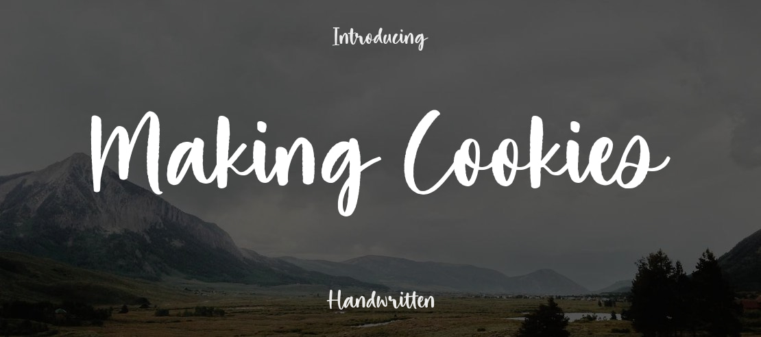 Making Cookies Font