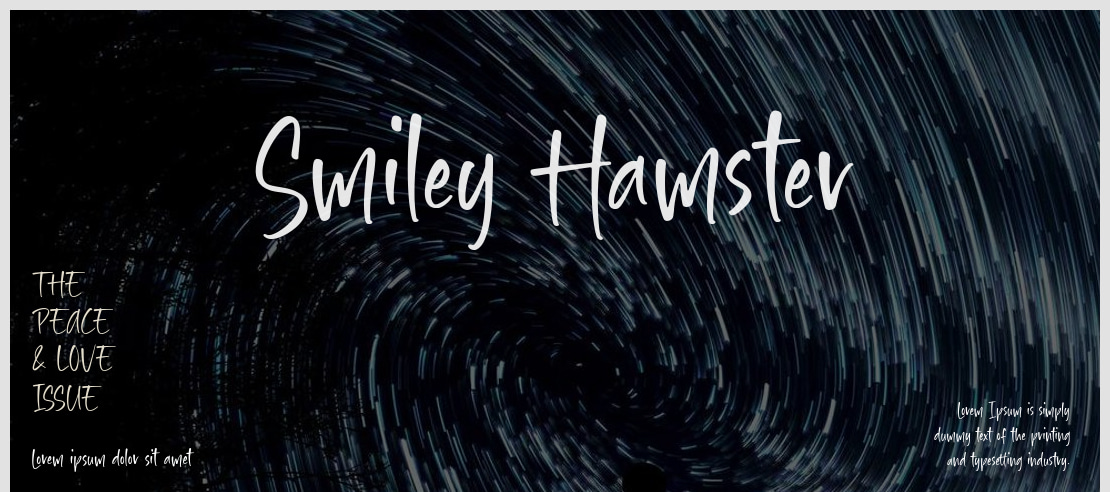 Smiley Hamster Font