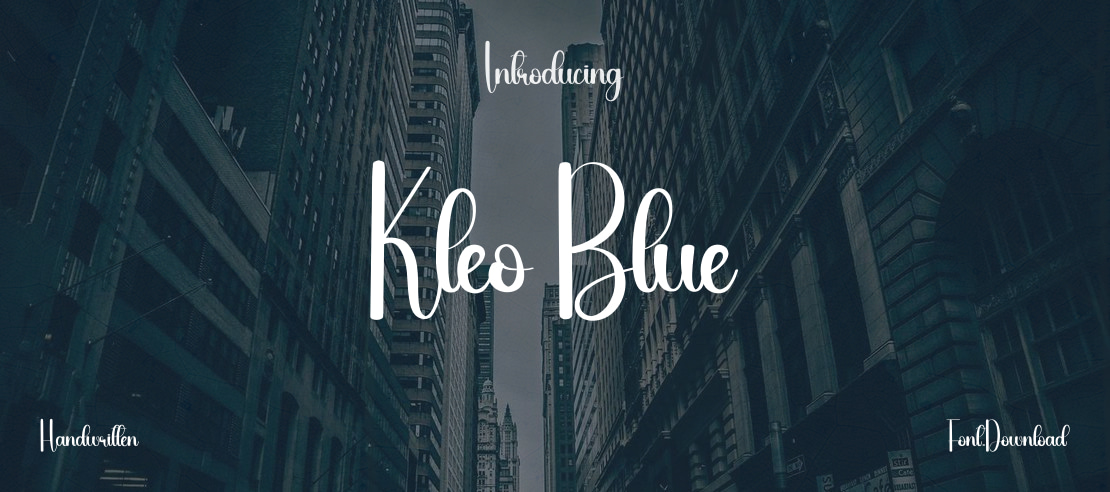 Kleo Blue Font