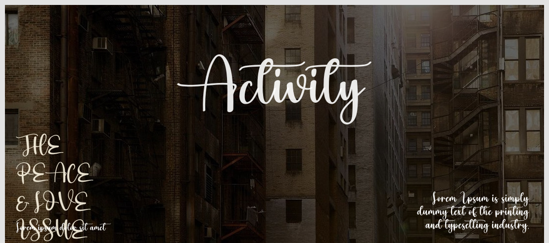 Activity Font