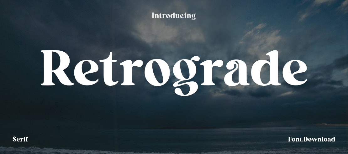 Retrograde Font