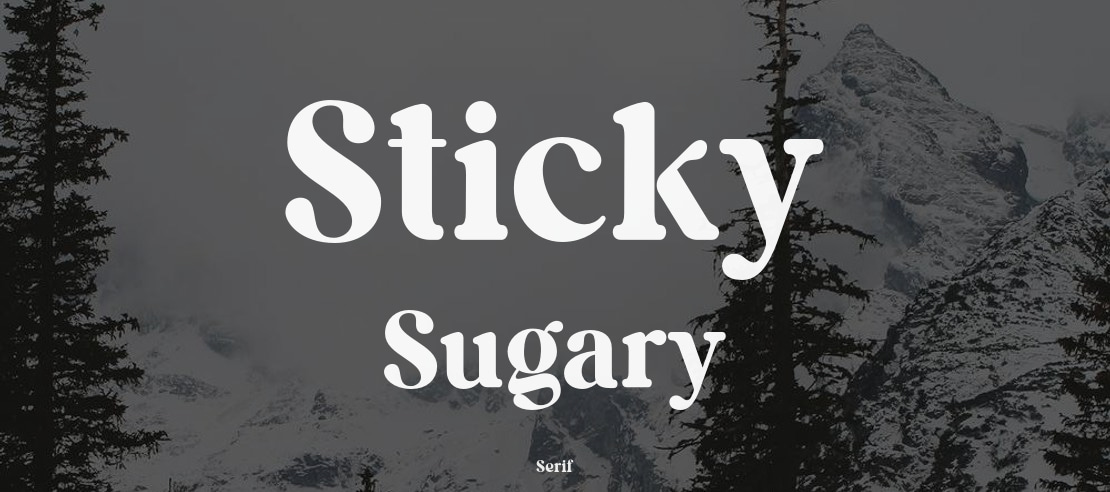 Sticky Sugary Font