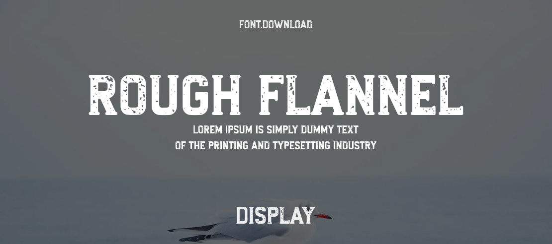 rough flannel Font