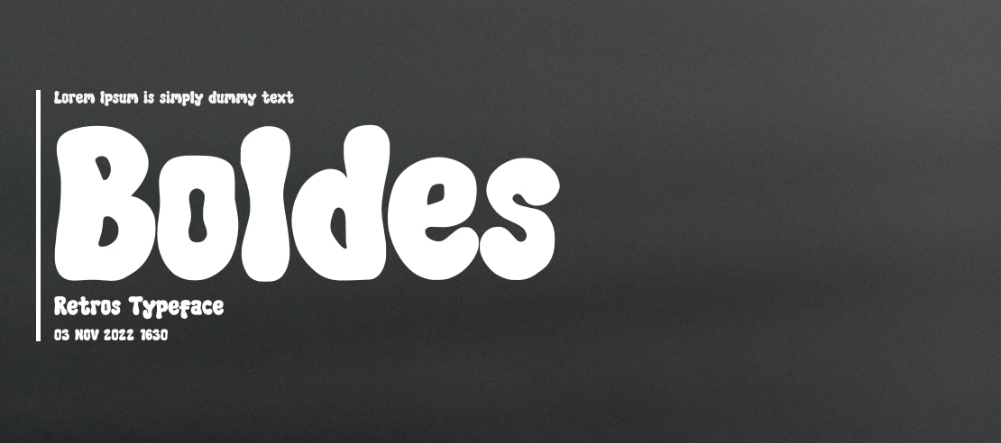 Boldes Retros Font