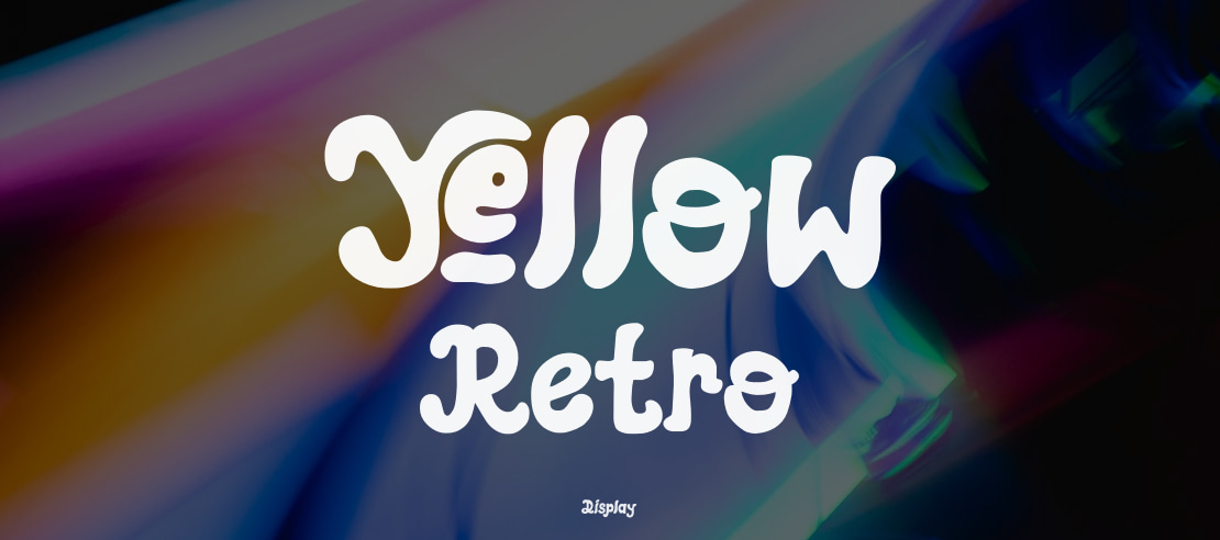 Yellow Retro Font