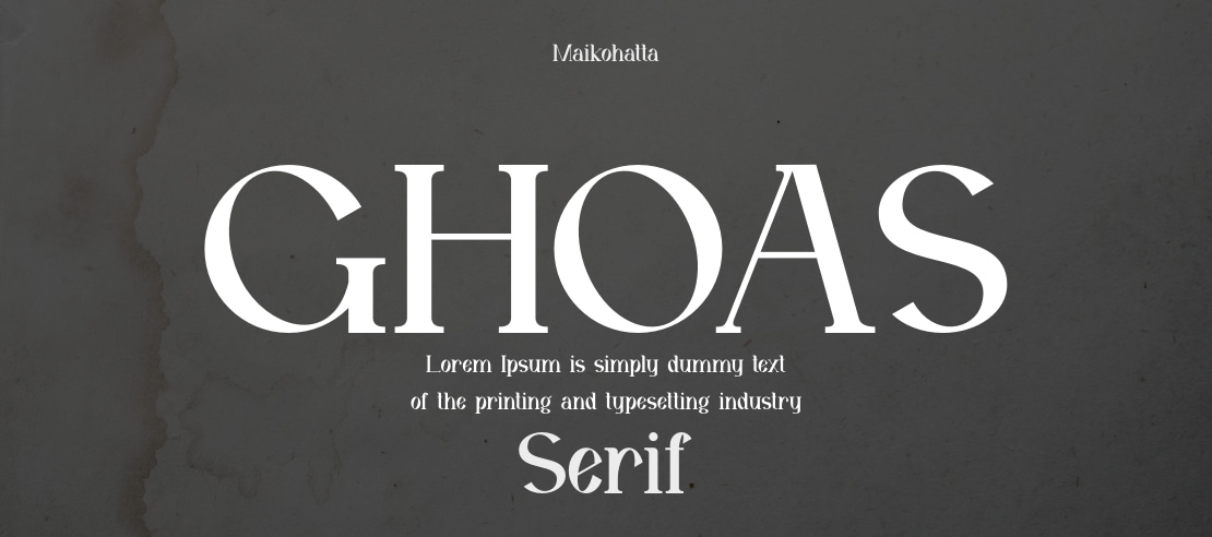 GHOAS Font