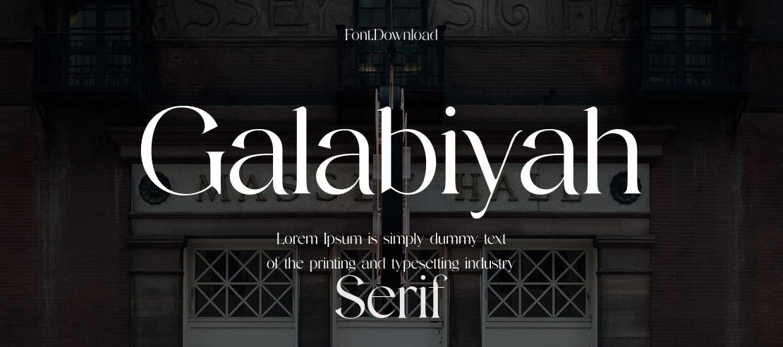 Galabiyah Font