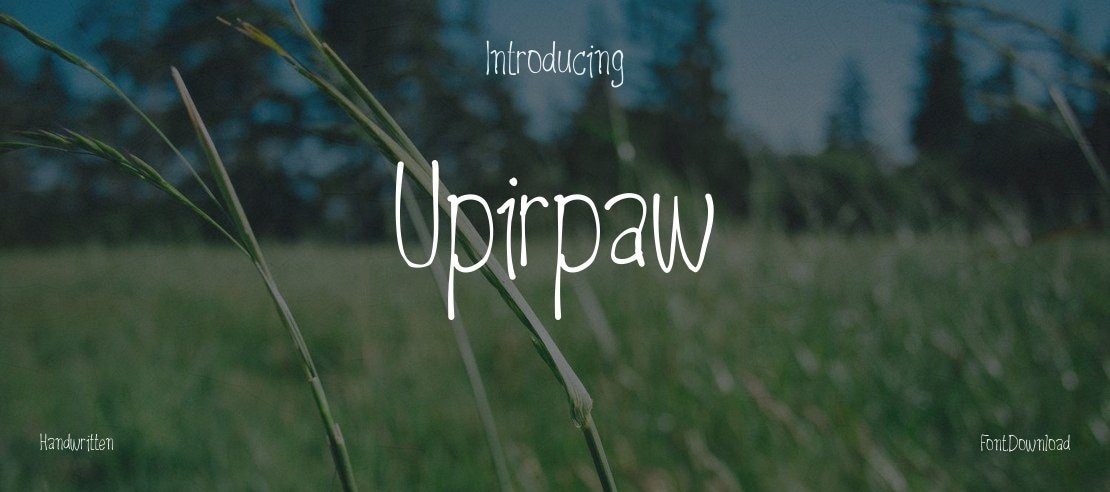 Upirpaw Font