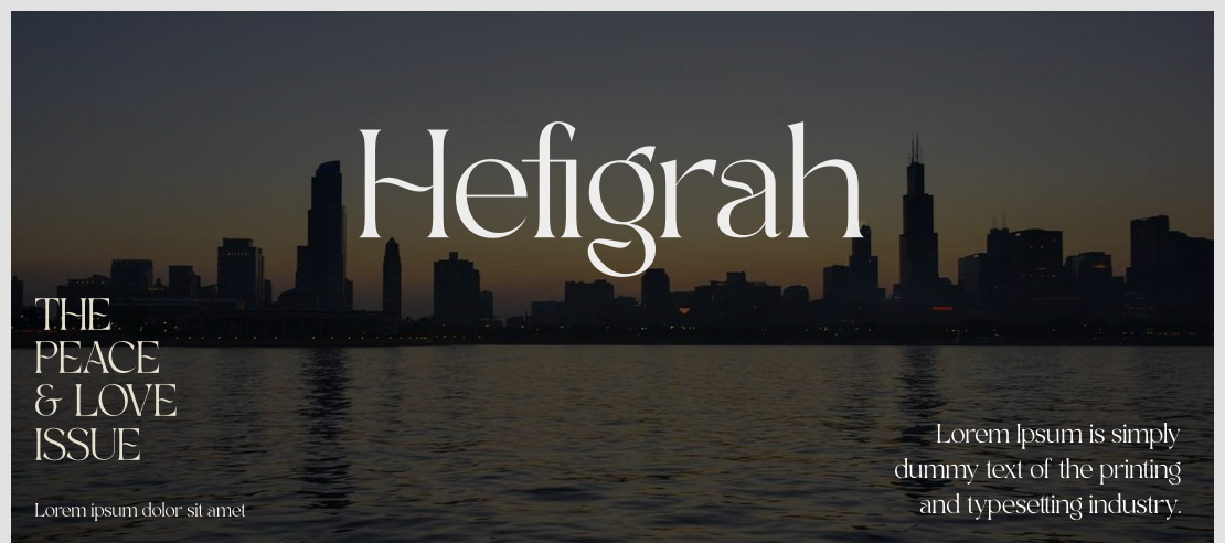 Hefigrah Font