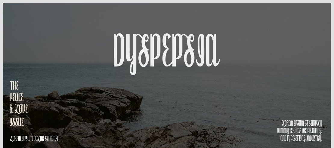 Dyspepsia Font