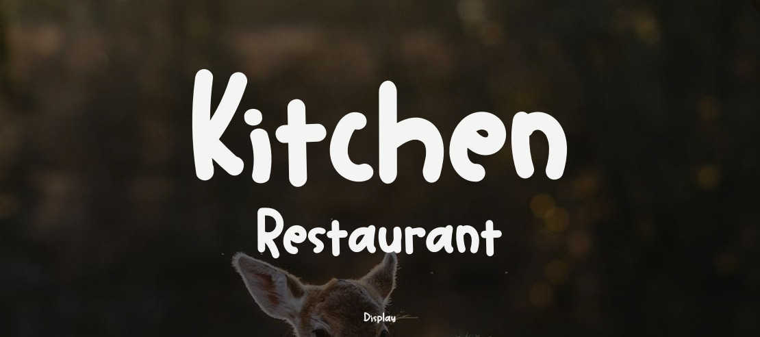 Kitchen Restaurant Font