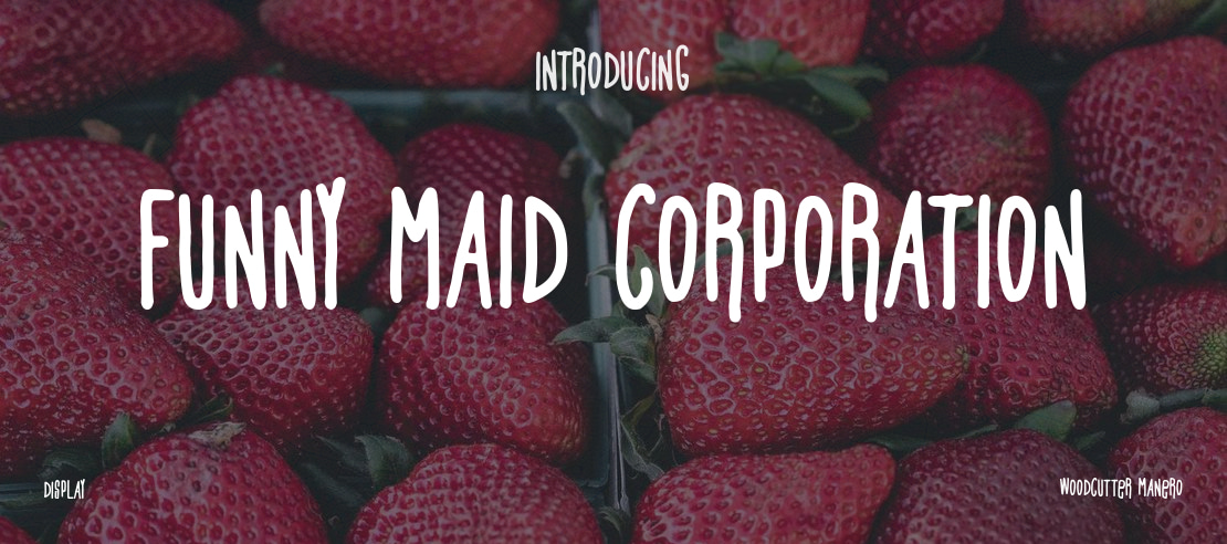 Funny Maid Corporation Font