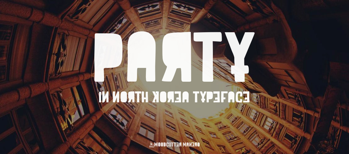 Party in North Korea Font