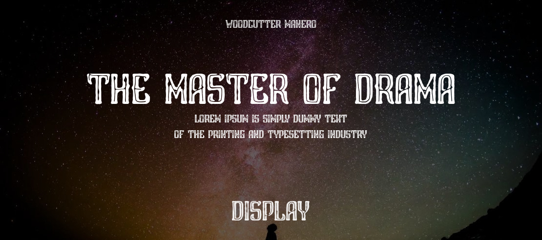 The Master of Drama Font