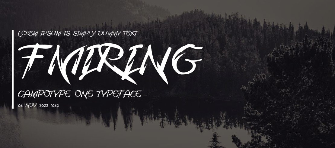 Fmiring Campotype One Font Family
