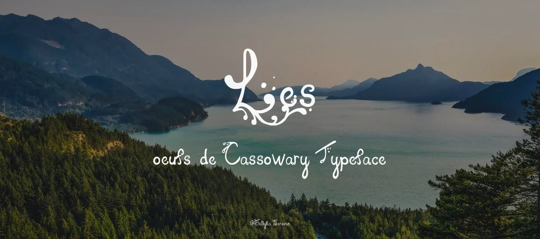 Les oeufs de Cassowary Font