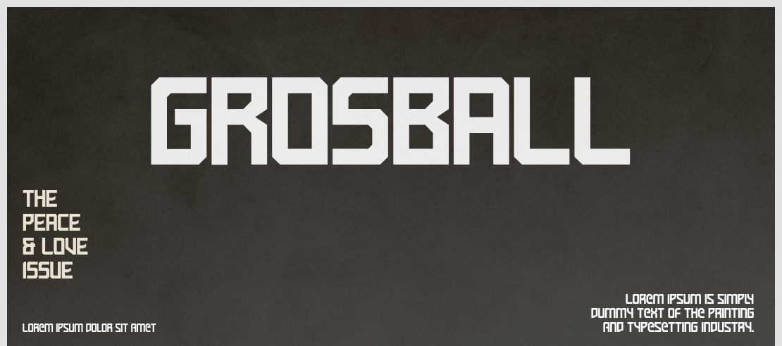 Grosball Font