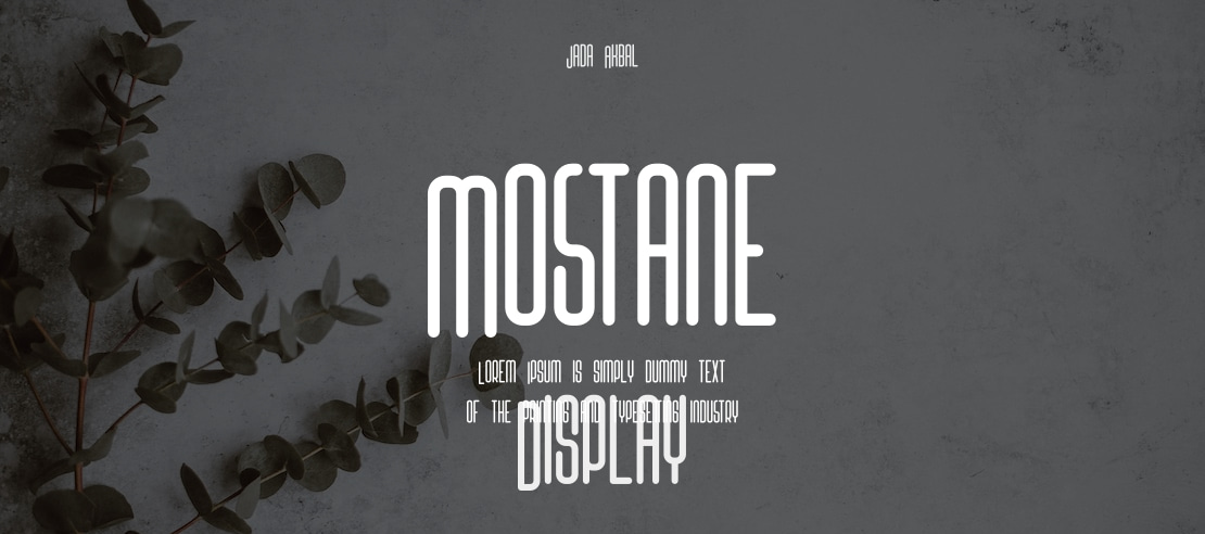 Mostane Font