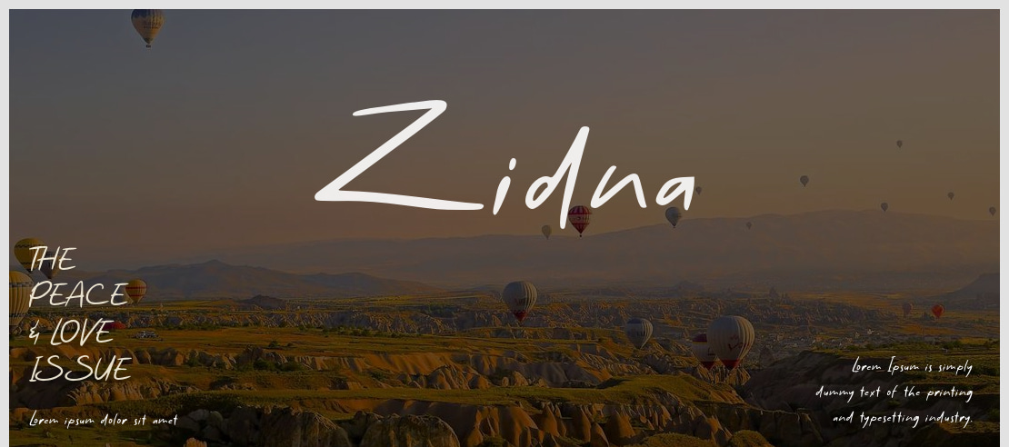 Zidna Font