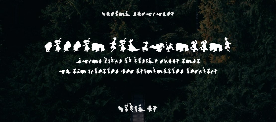 Winnie Silhouettes Font