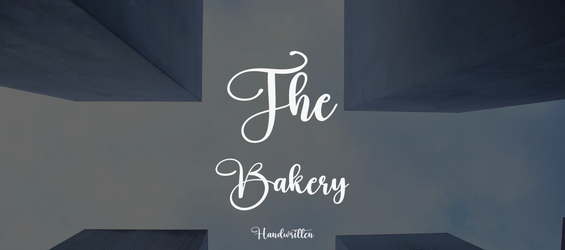 The Bakery Font