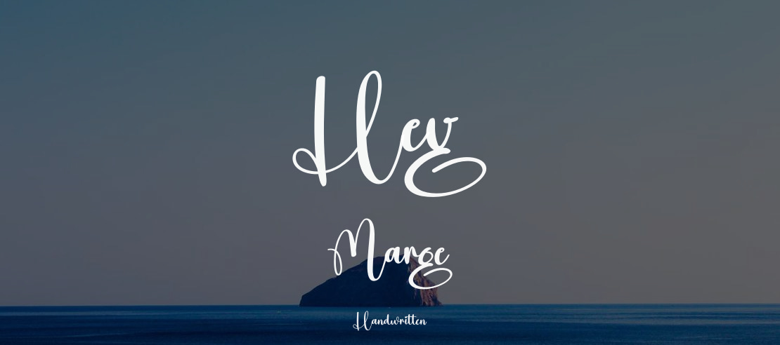 Hey Marge Font