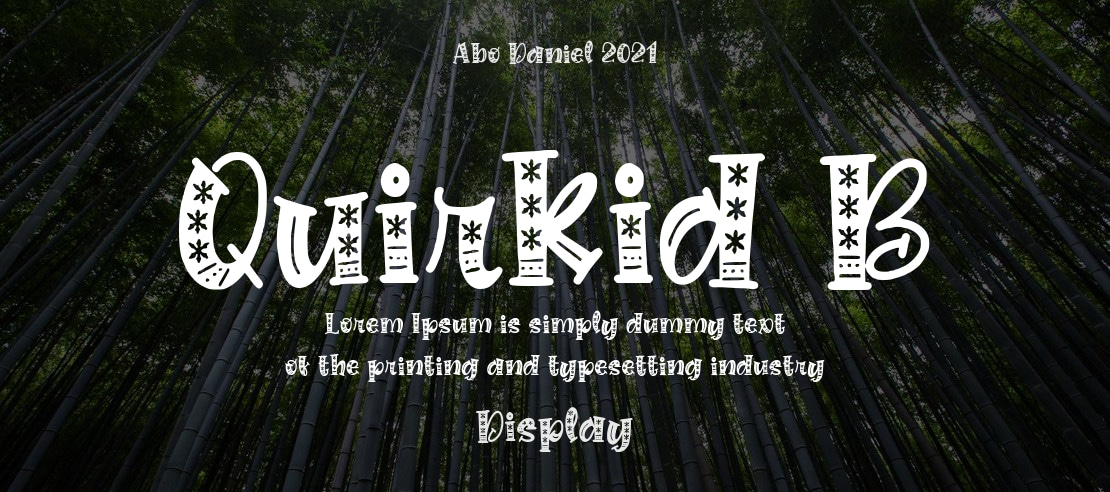 Quirkid B Font