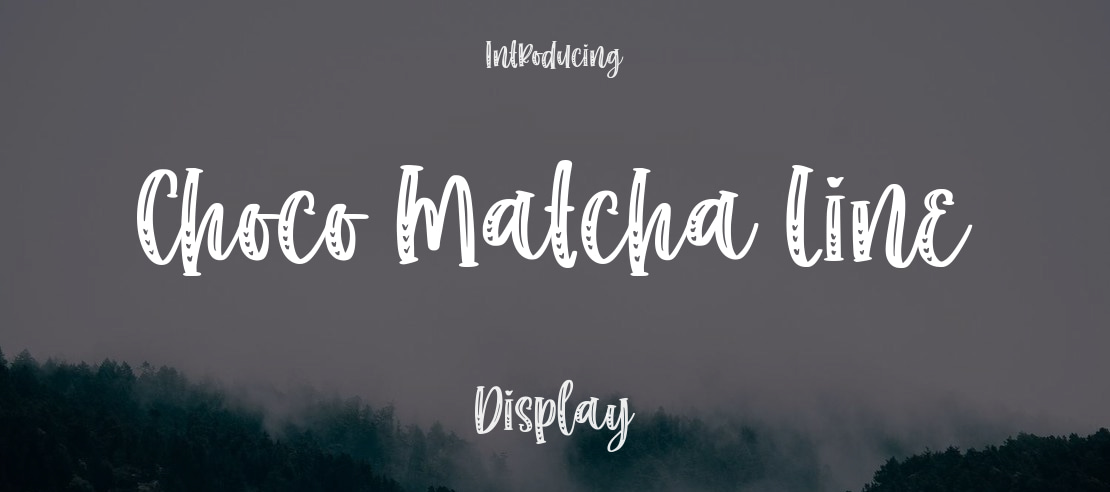 Choco Matcha Line Font