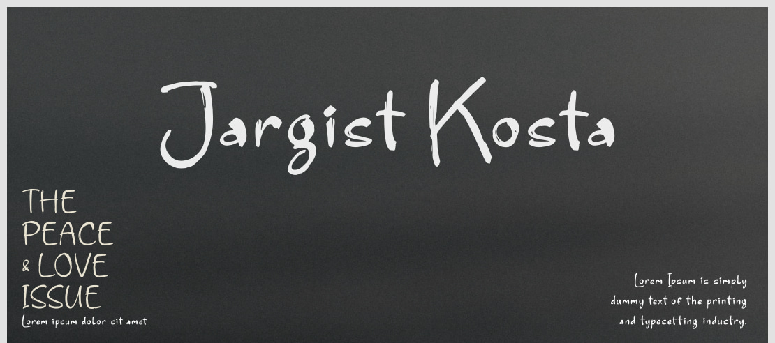 Jargist Kosta Font