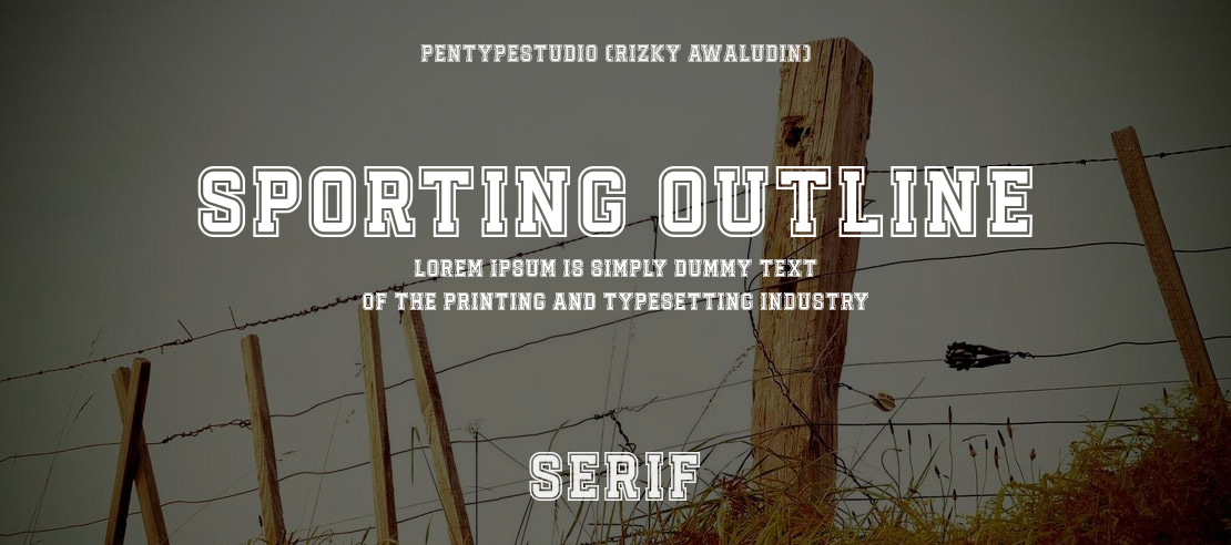 Sporting Outline Font