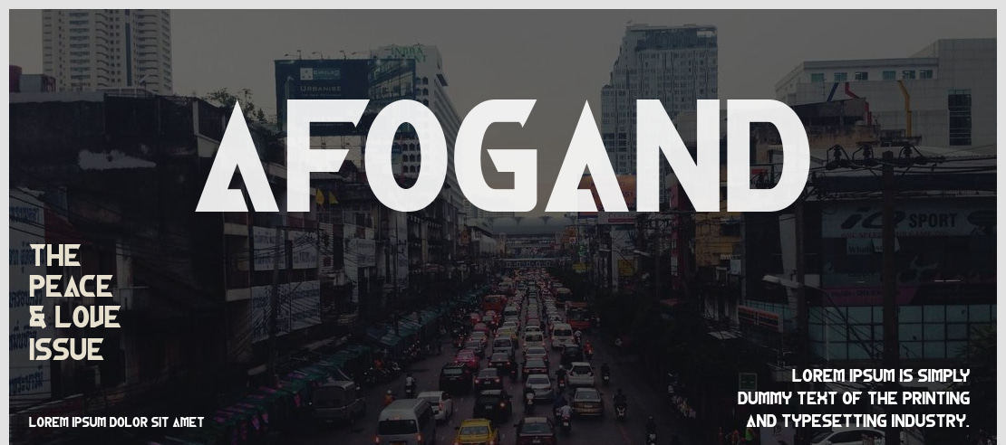 Afogand Font