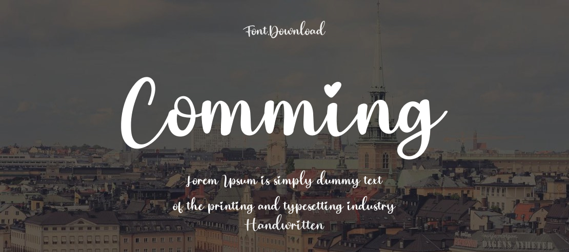 Comming Font