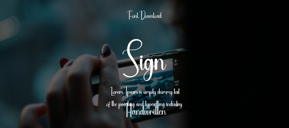 Sign Font