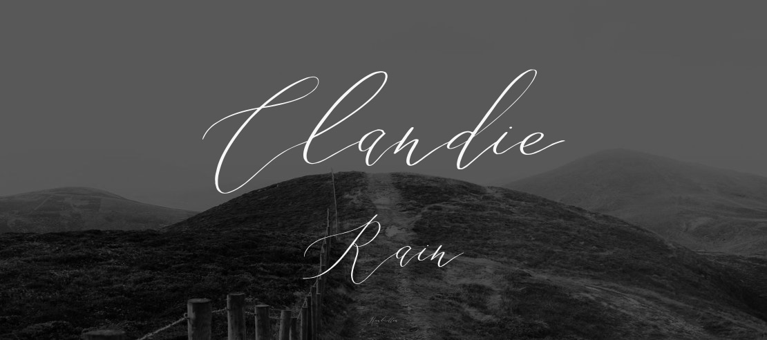 Clandie Rain Font