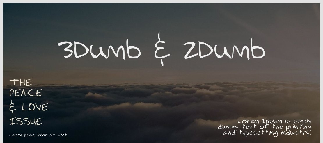 3Dumb & 2Dumb Font Family