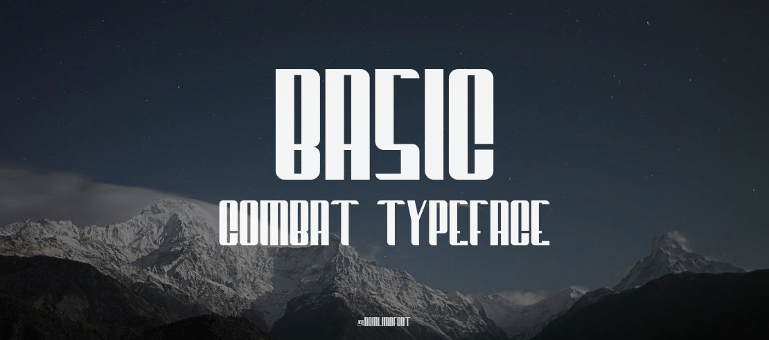BASIC COMBAT Font