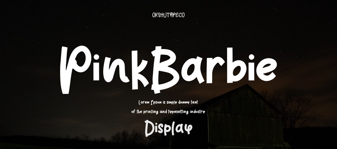 PinkBarbie Font