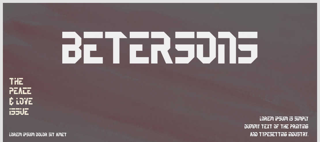 BETERSONS Font