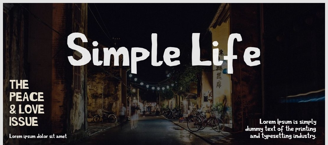 Simple Life Font