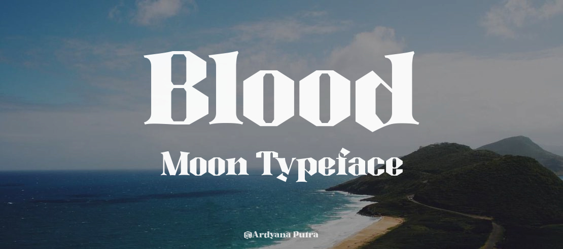 Blood Moon Font