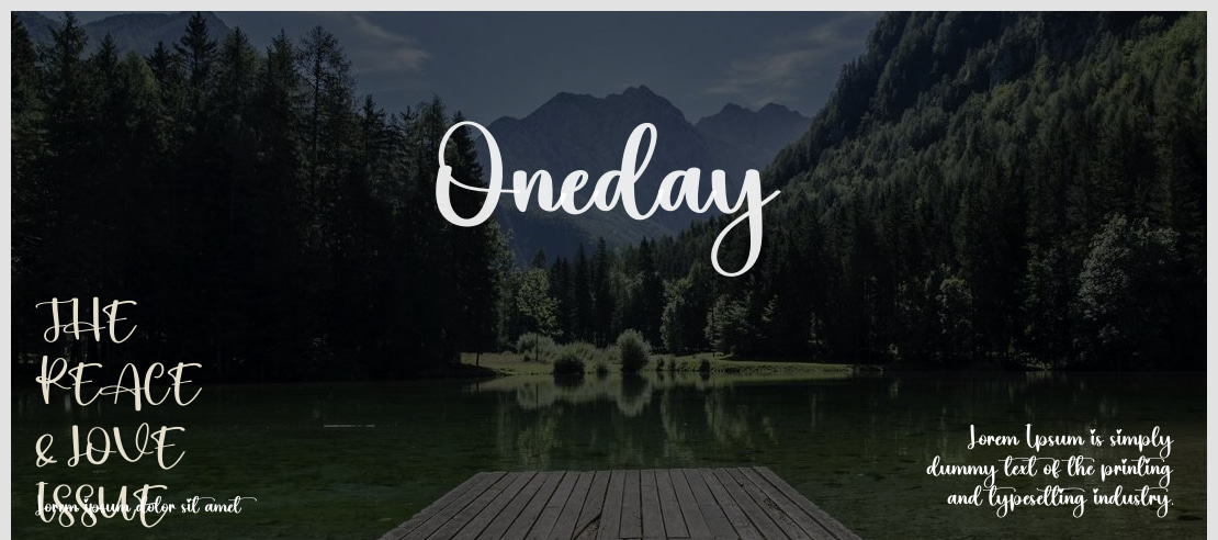 Oneday Font