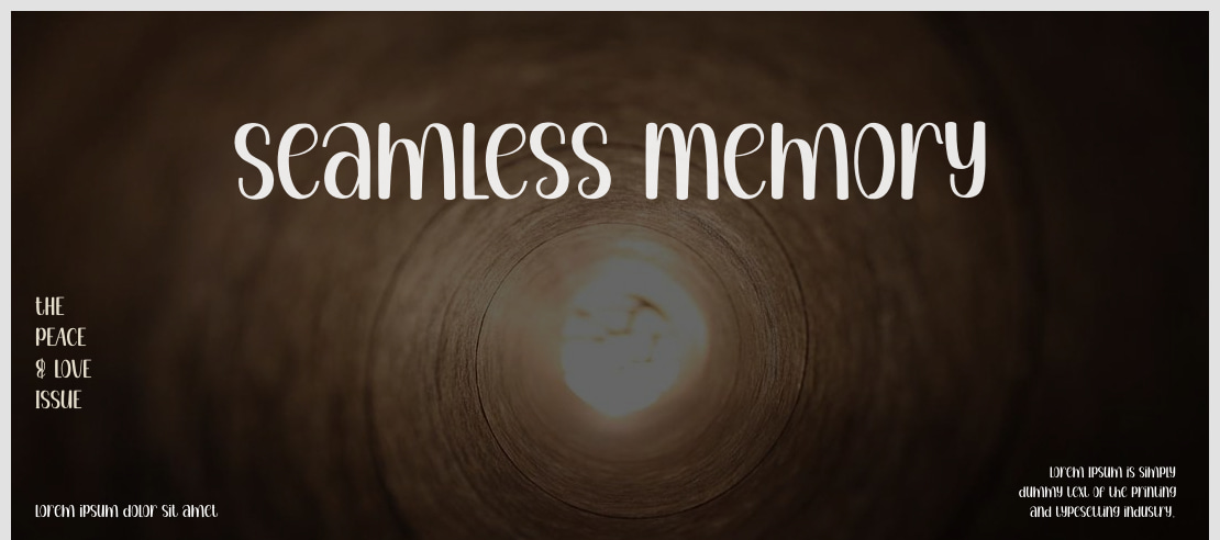 Seamless Memory Font