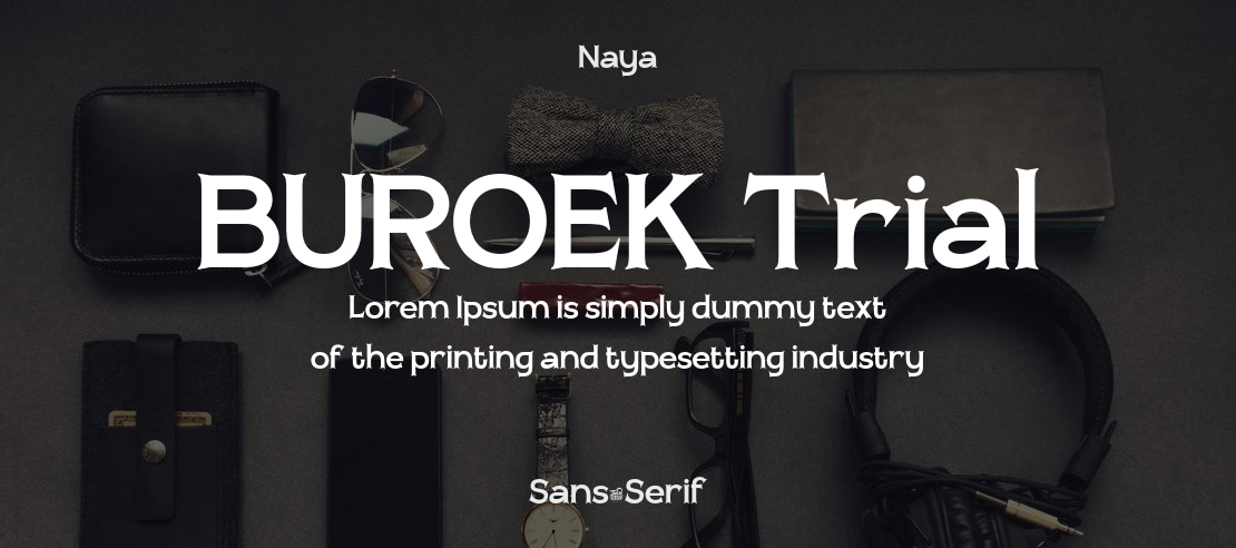 BUROEK Trial Font