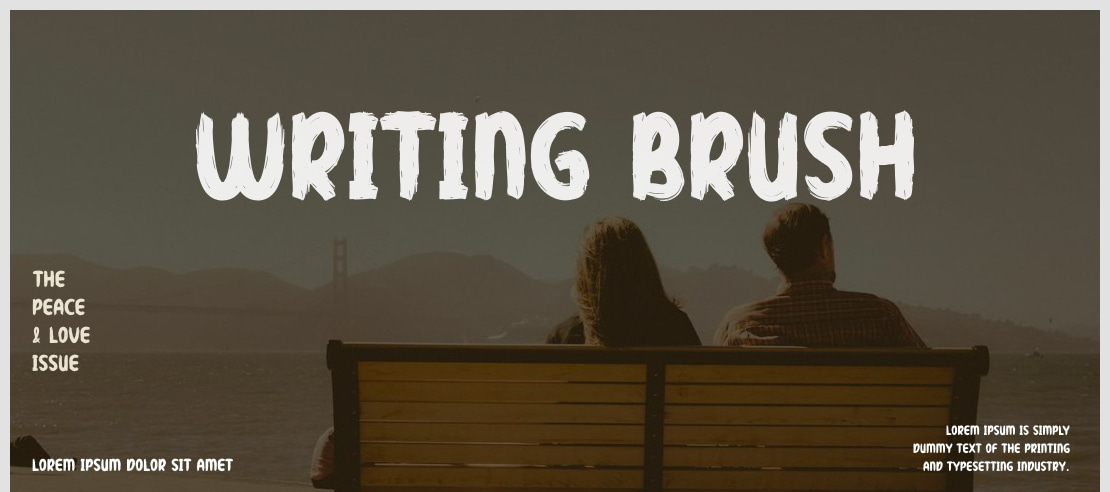Writing Brush Font