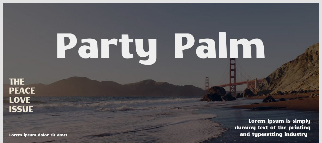 Party Palm Font