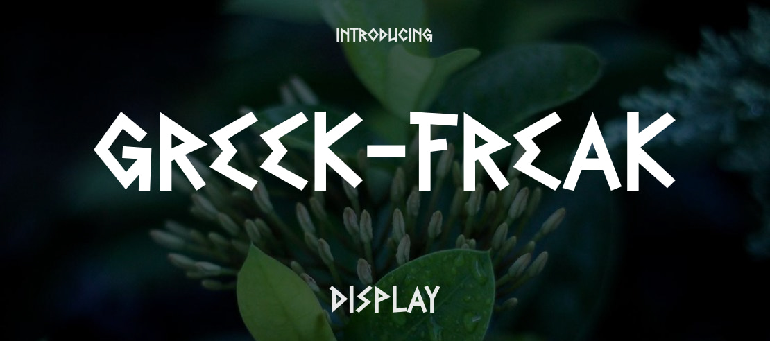 Greek-Freak Font